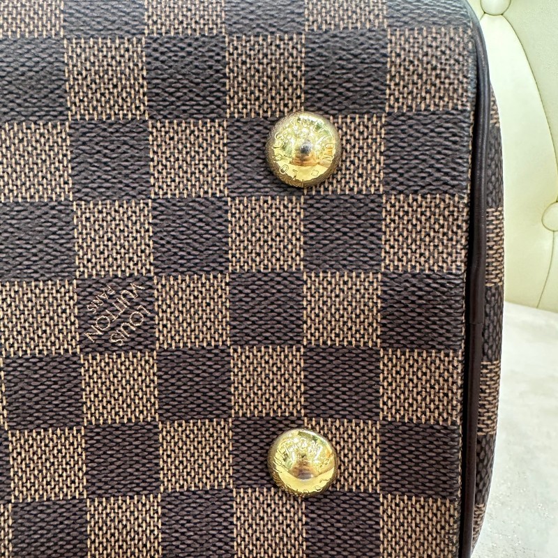 LV路易威登 棕色棋盤格大元寶保齡球中古包-8