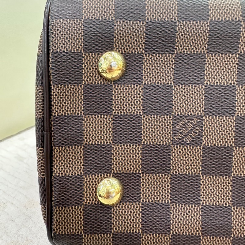 LV路易威登 棕色棋盤格大元寶保齡球中古包-9