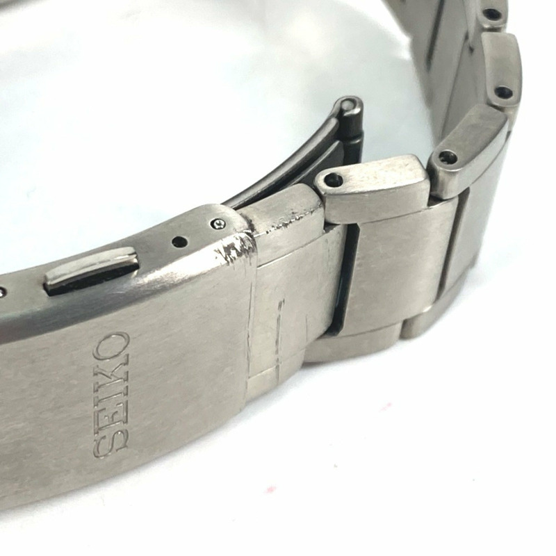SEIKO 7B75-0AA0 精工精選日期腕錶,鈦金屬,男士,銀色-8