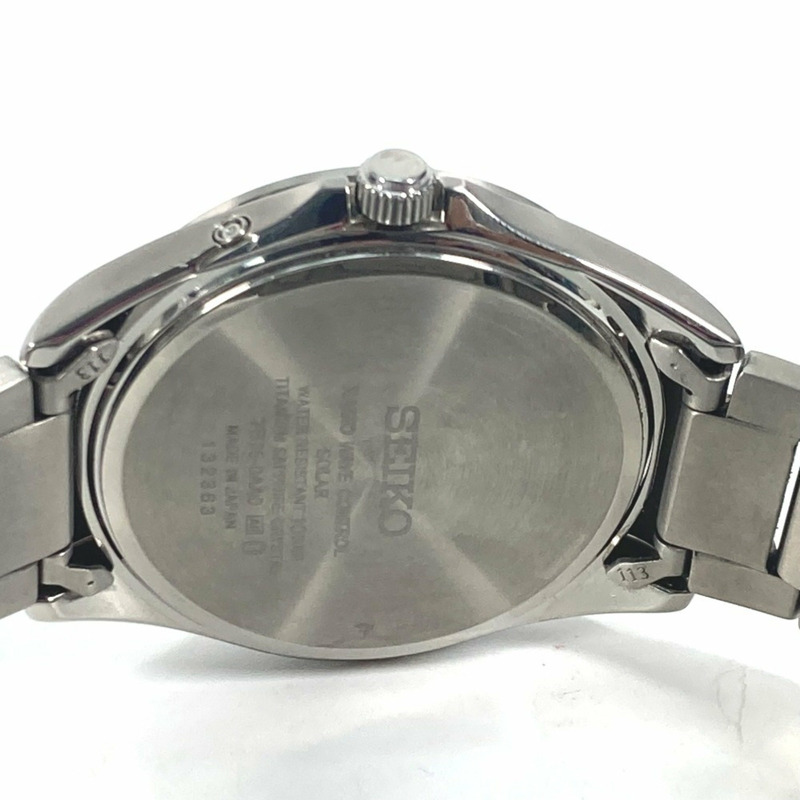 SEIKO 7B75-0AA0 精工精選日期腕錶,鈦金屬,男士,銀色-9
