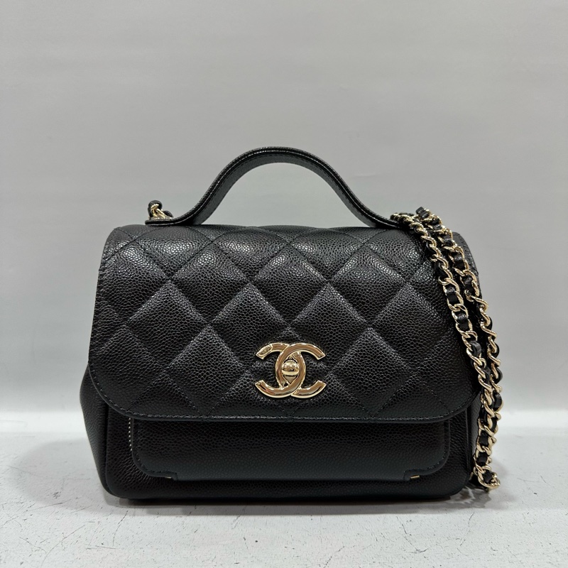 Chanel A93749 黑荔枝皮淡金釦斜背包 相機包-0