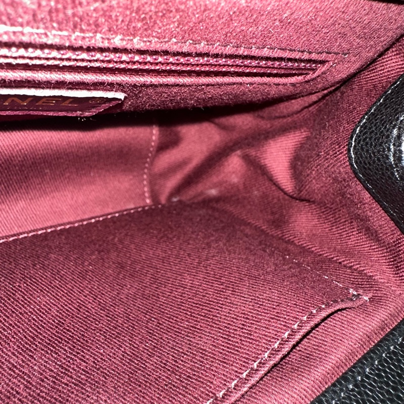 Chanel A93749 黑荔枝皮淡金釦斜背包 相機包-33