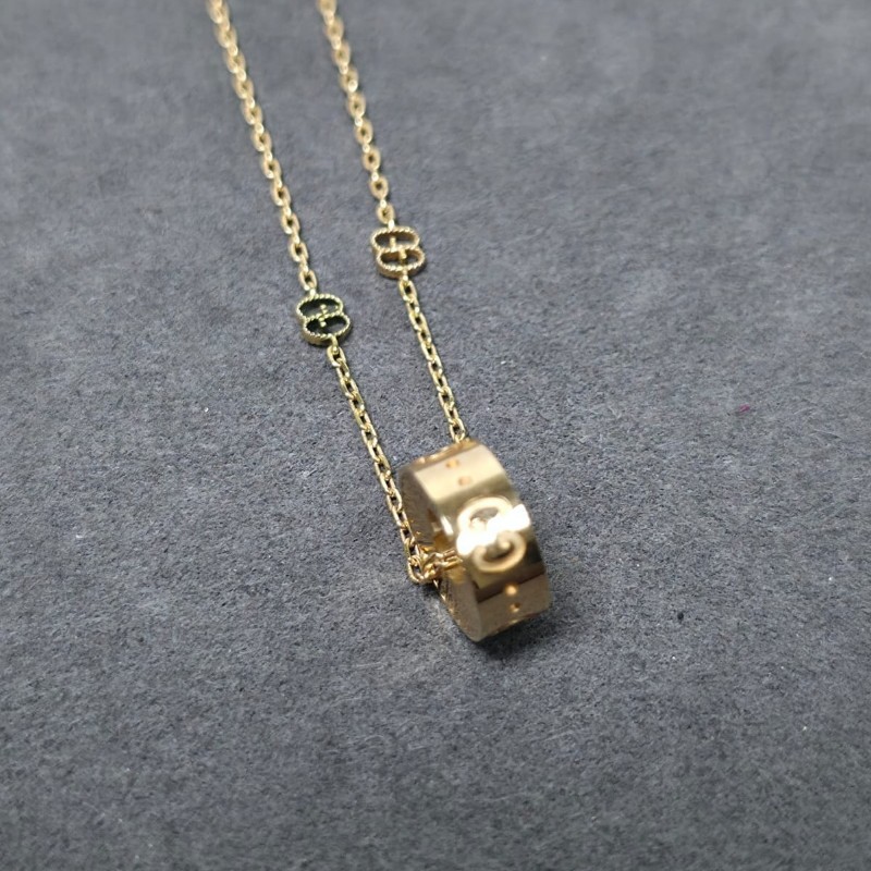 Gucci - 18K Rose Gold Icon Heart Necklace(玫瑰金)-5