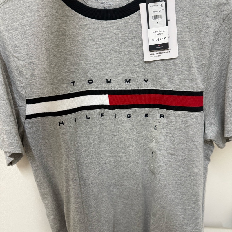 Tommy Hilfiger 經典S號灰色短袖上衣（全新、有吊牌）-5