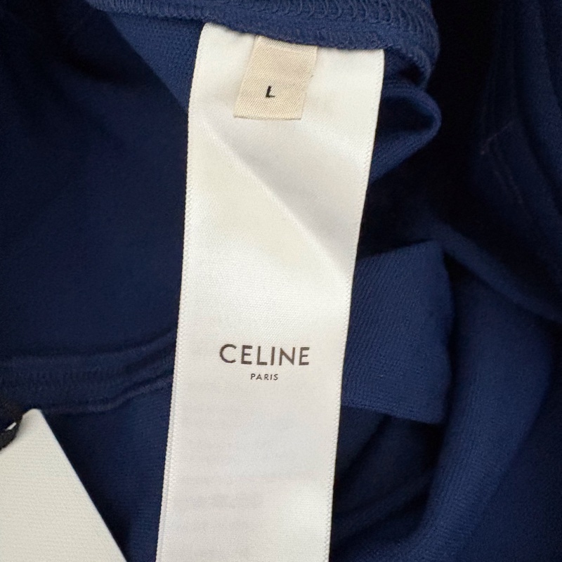 42)全新Celine正品深藍色運動風腰抽繩美裙 L號-4
