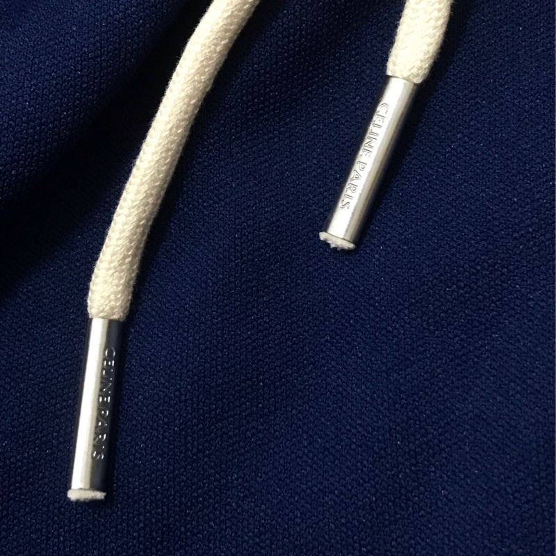 42)全新Celine正品深藍色運動風腰抽繩美裙 L號-6