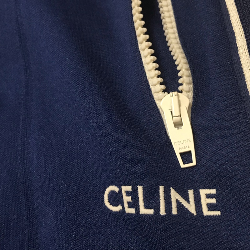 42)全新Celine正品深藍色運動風腰抽繩美裙 L號-7