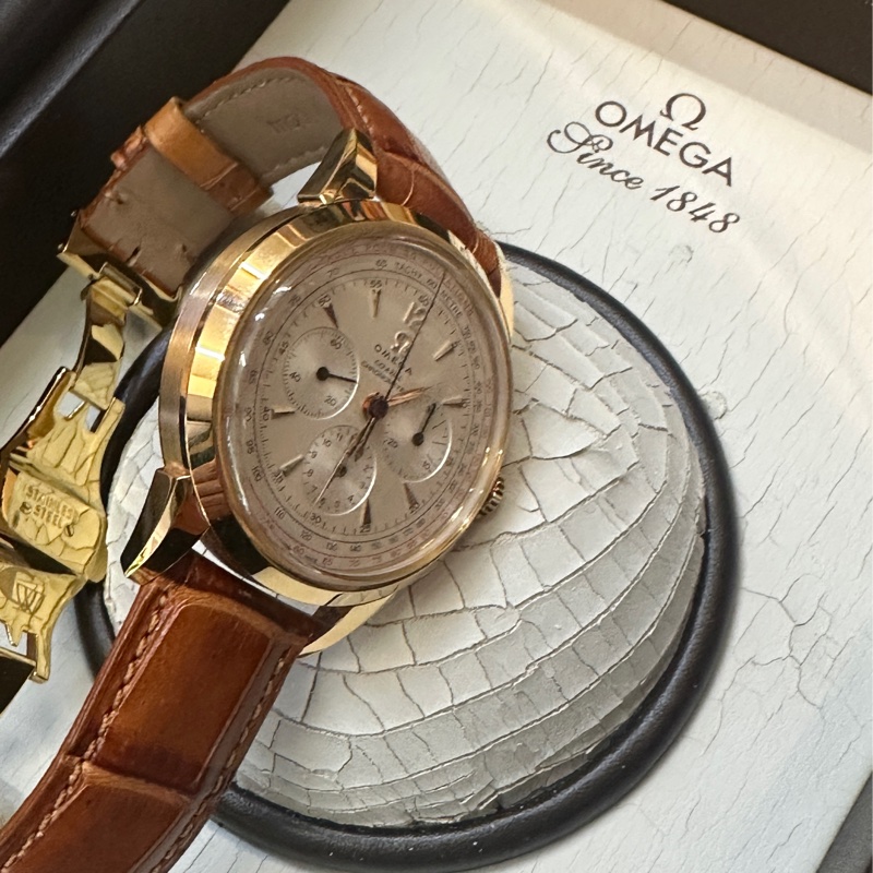OMEGA 40cm 1848博物館限量表（18K金)機械錶（手上鍊）-1