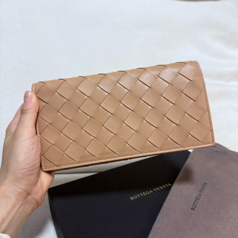 BOTTEGA VENETA 600873 奶茶色長夾-1