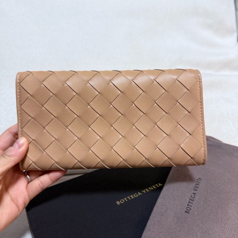 BOTTEGA VENETA 600873 奶茶色長夾-2