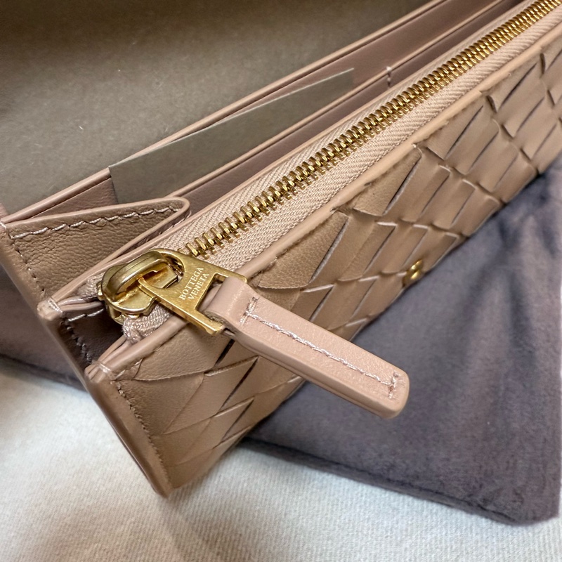BOTTEGA VENETA 600873 奶茶色長夾-4