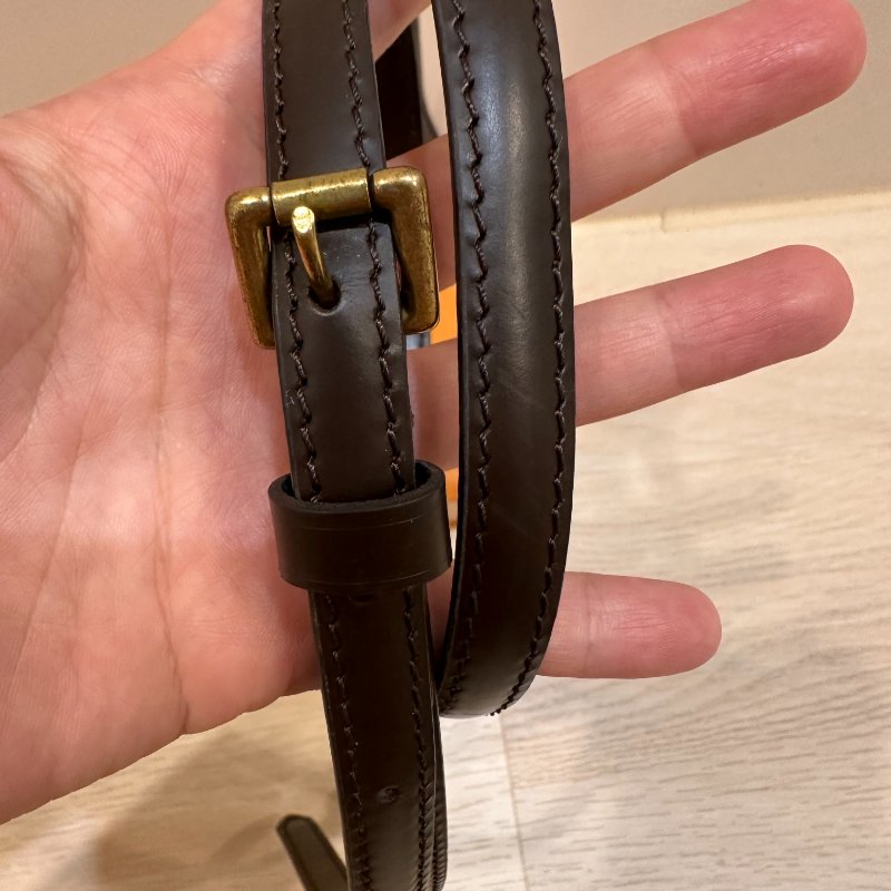 LV 1cm 咖啡背帶-3