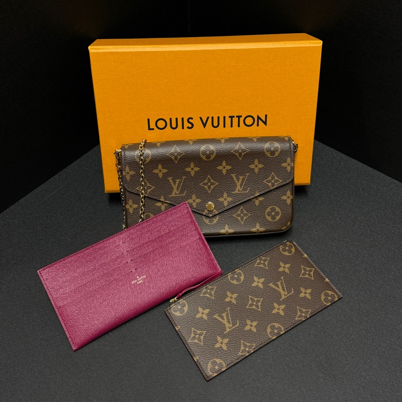 (全新全配🎁) LV 經典老花 三合一 斜背包 現省專櫃價差!-1