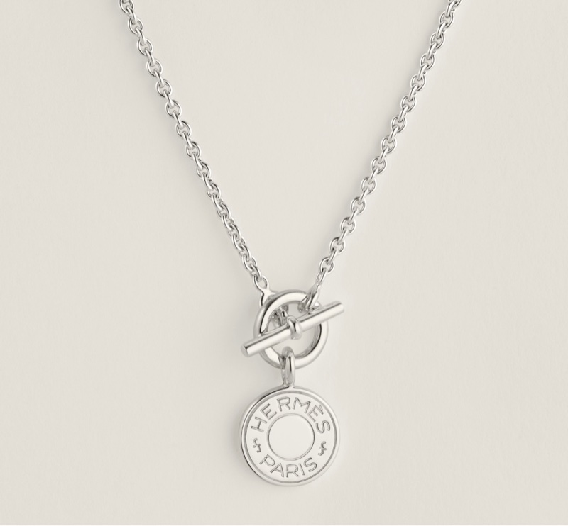 愛馬仕銀項鍊 logo-3