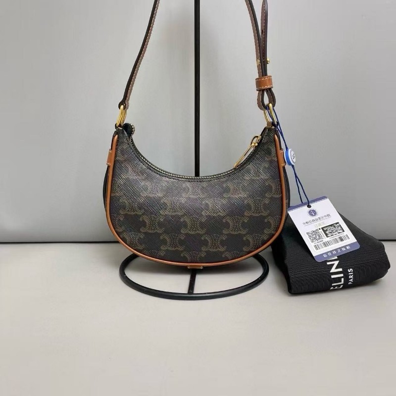 Celine Ava迷你mini老花月亮包肩背包-0