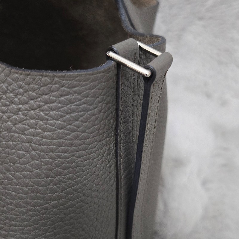 Hermes 愛馬仕 菜籃子 picotin18 錫器灰  灰錫色 錫灰色-41