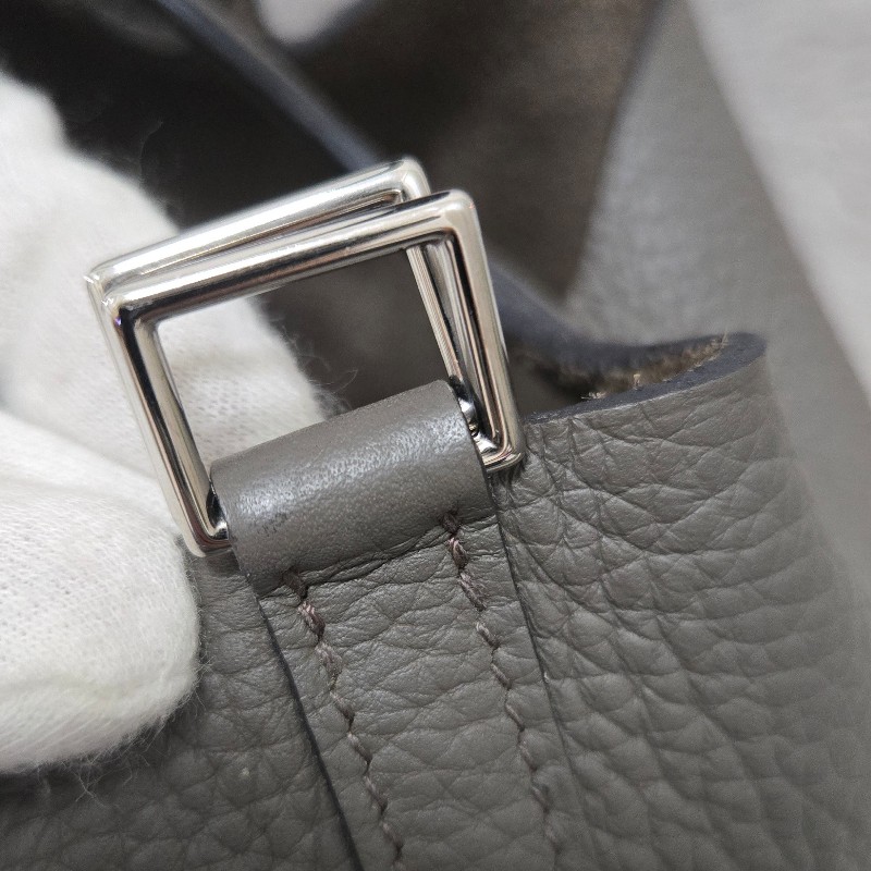 Hermes 愛馬仕 菜籃子 picotin18 錫器灰  灰錫色 錫灰色-46