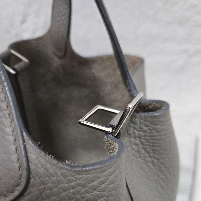 Hermes 愛馬仕 菜籃子 picotin18 錫器灰  灰錫色 錫灰色-47