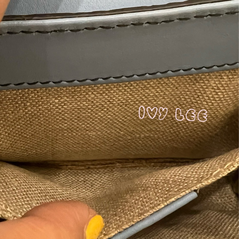 GUCCI 449636 Guccissima mini 牛皮 金鍊包 斜背包 肩背包 水藍 二手精品-14