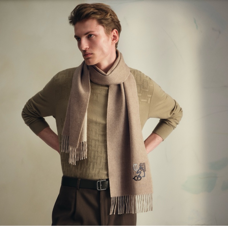 愛馬仕圍巾 全新-4