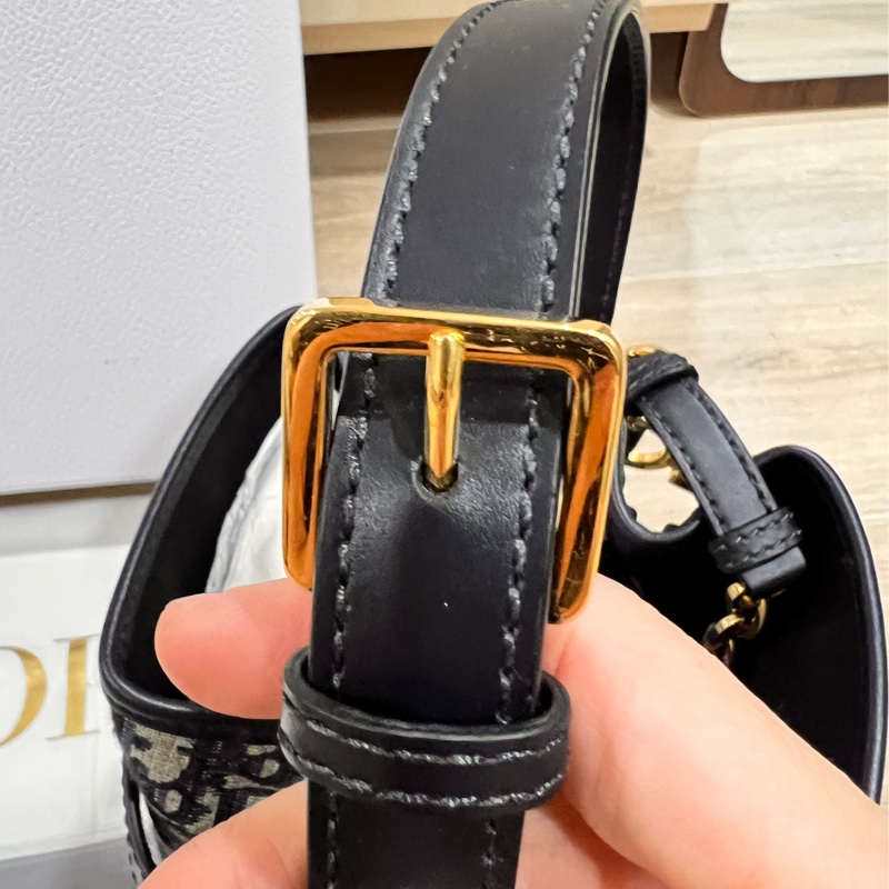 C'est Dior 中型包款 藍色 Dior Oblique 緹花-17