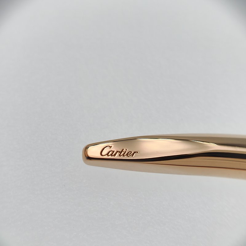 Cartier 卡地亞 juste un clou 18K玫瑰金 粗版無鑽手環 Size 17 Bracelet-6