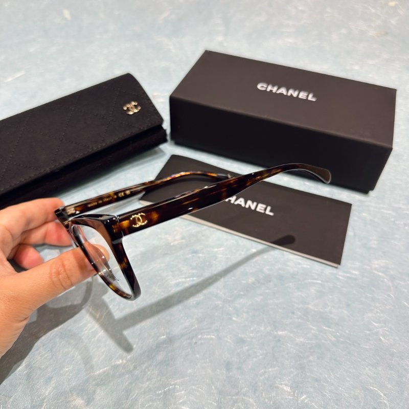 Chanel💗～平光眼鏡CH3392 玳帽色 全新全配-1