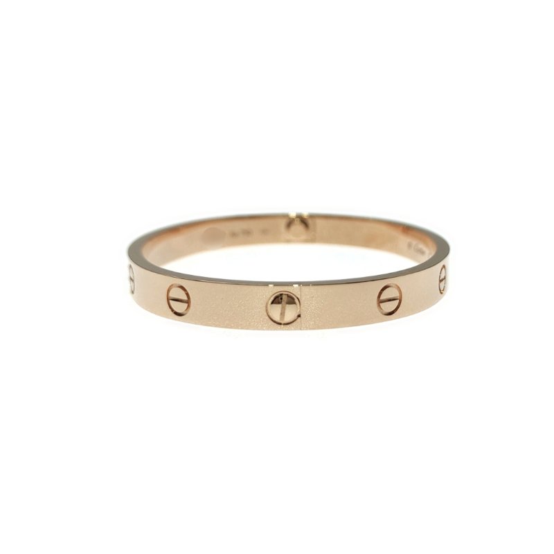 Cartier 卡地亞 love 18K玫瑰金 寬版無鉆手環 Size 17 Bracelet-2