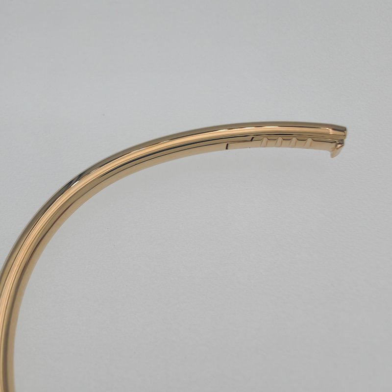 Cartier 卡地亞 juste un clou 18K黄金 粗版頭尾鑽石手環 Size 17 Bracelet-7