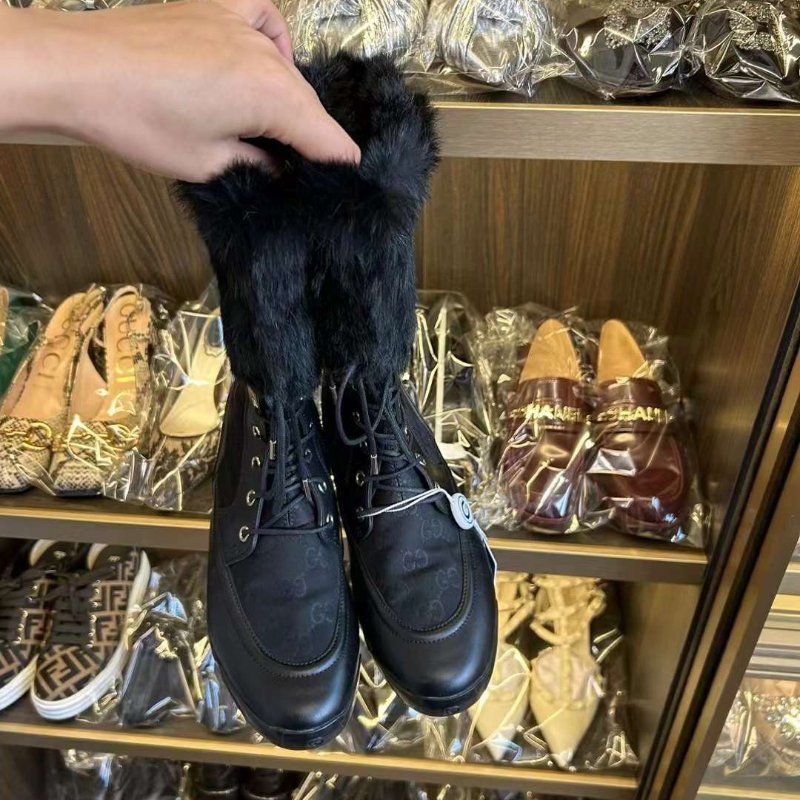 GUCCI 短靴 尺寸34偏大 很新-0