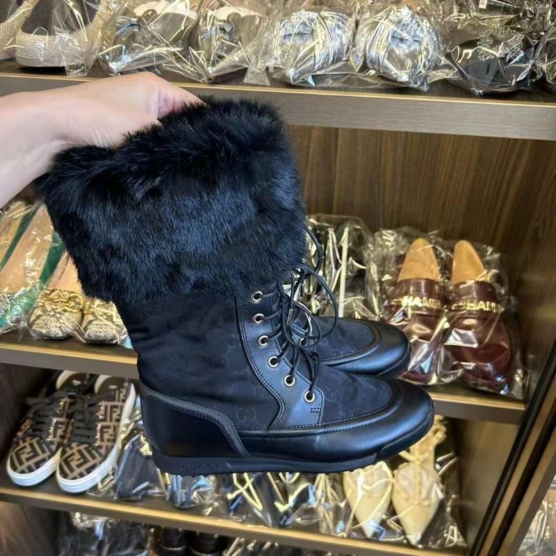 GUCCI 短靴 尺寸34偏大 很新-1