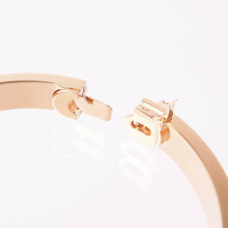 CARTIER 18K玫瑰金Love Bracelet Classic Model鑽石手鐲Cartier#17-6