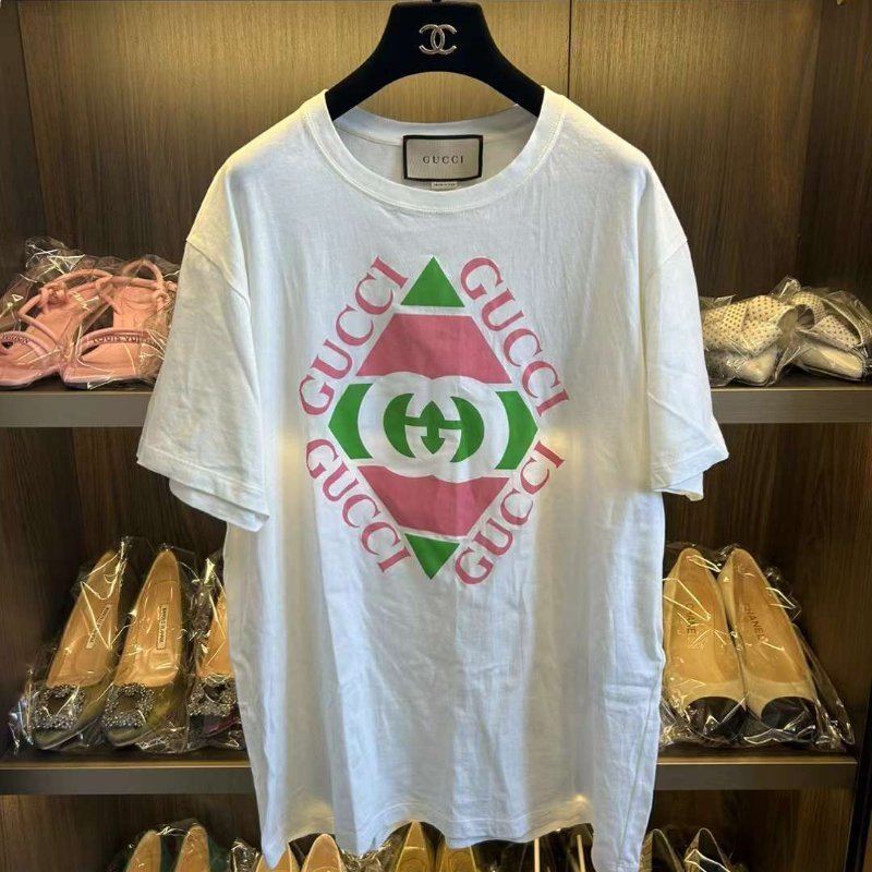 Gucci 短袖上衣 s號寬鬆版 幾乎全新-3
