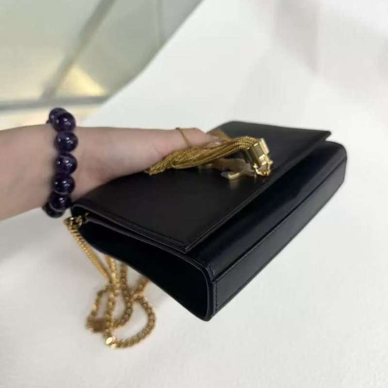 Ysl kate 黑金流蘇小號99新 配件塵袋-4