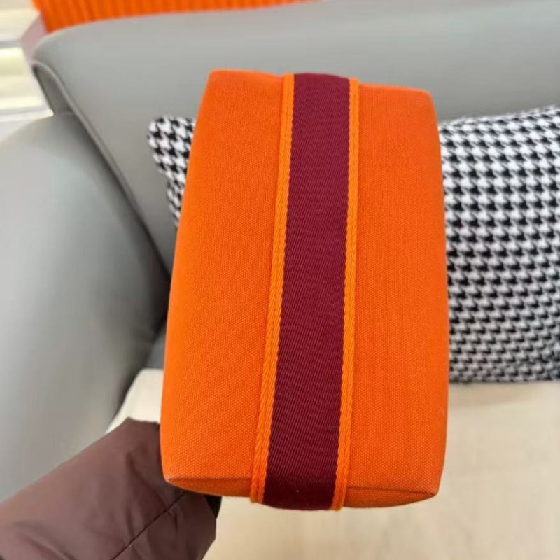 Hermes 手拿飯盒包 橙色 幾乎全新-2