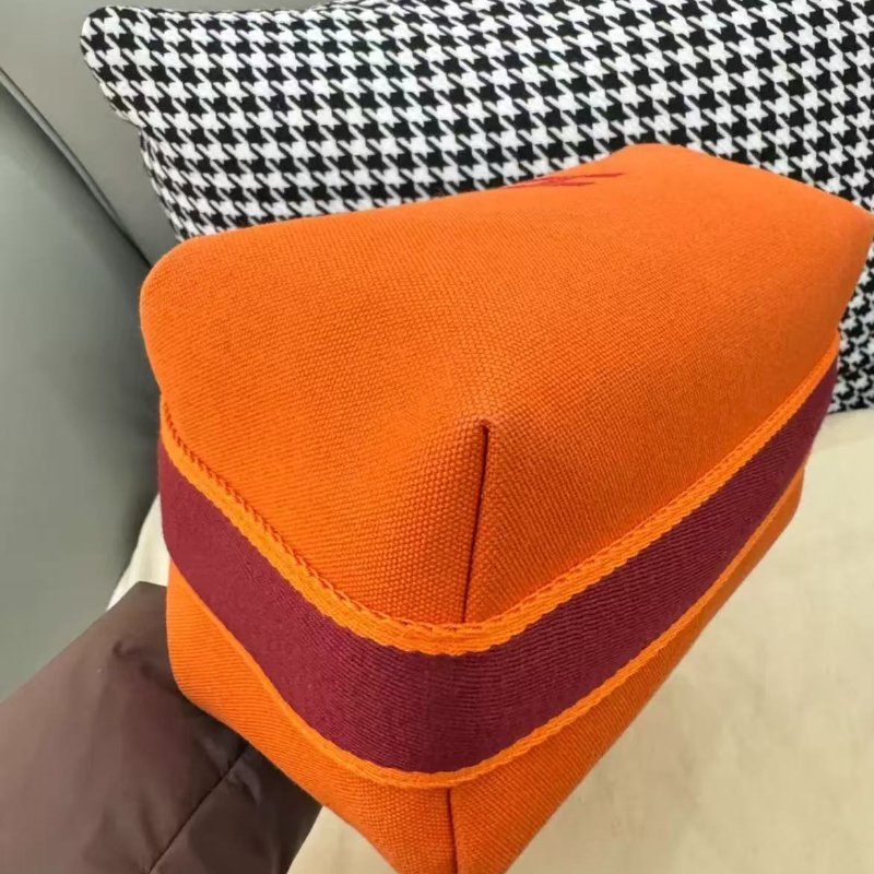 Hermes 手拿飯盒包 橙色 幾乎全新-3