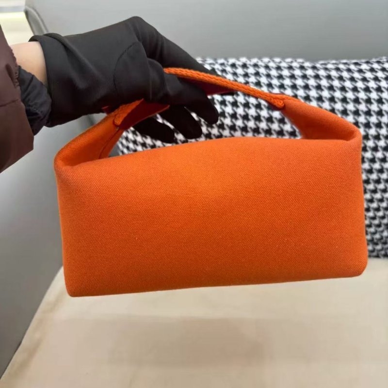 Hermes 手拿飯盒包 橙色 幾乎全新-5
