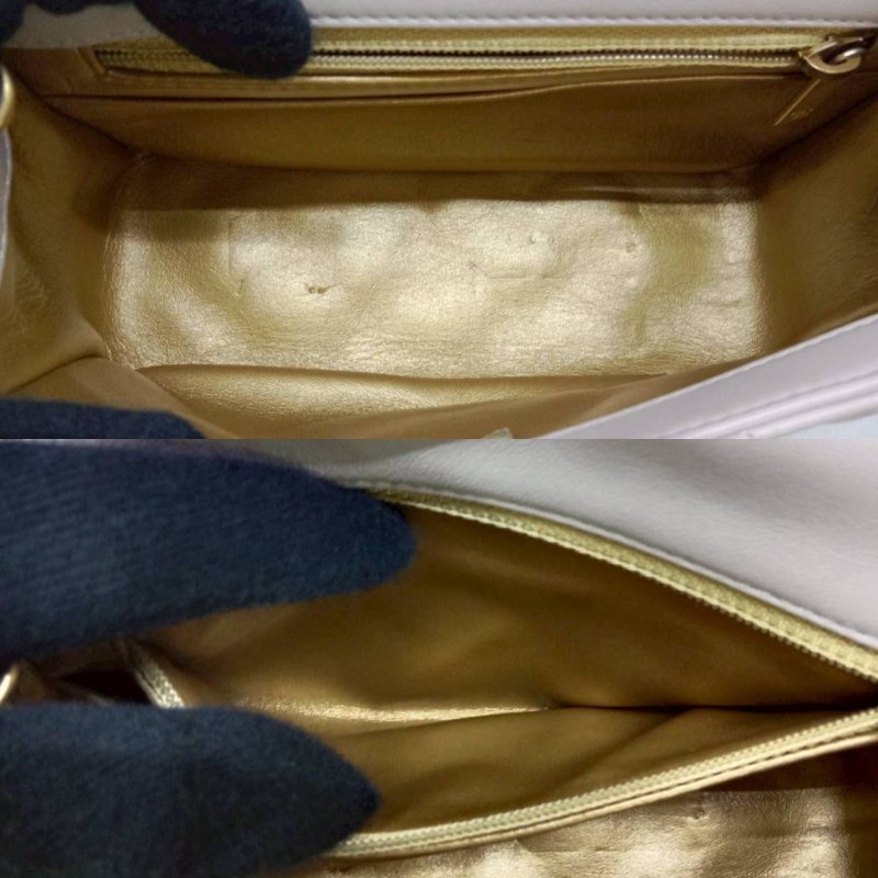 CHANEL 淡紫灰金球方胖-4