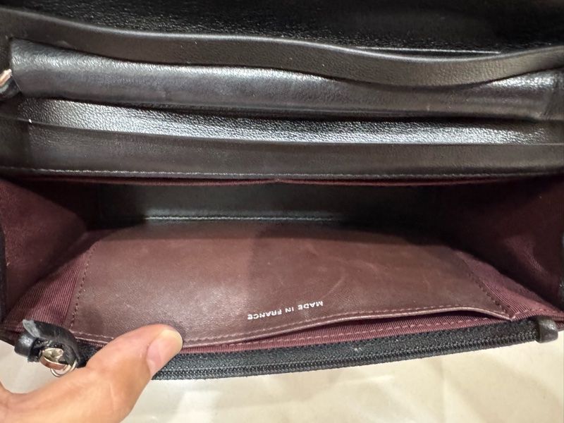 CHANEL 香奈兒 經典雙C Logo鏈子皮夾/WOC斜背包-4