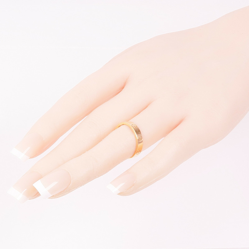 CARTIER 18K玫瑰金Mini Love Ring戒指Cartier#53/US#6.5-7
