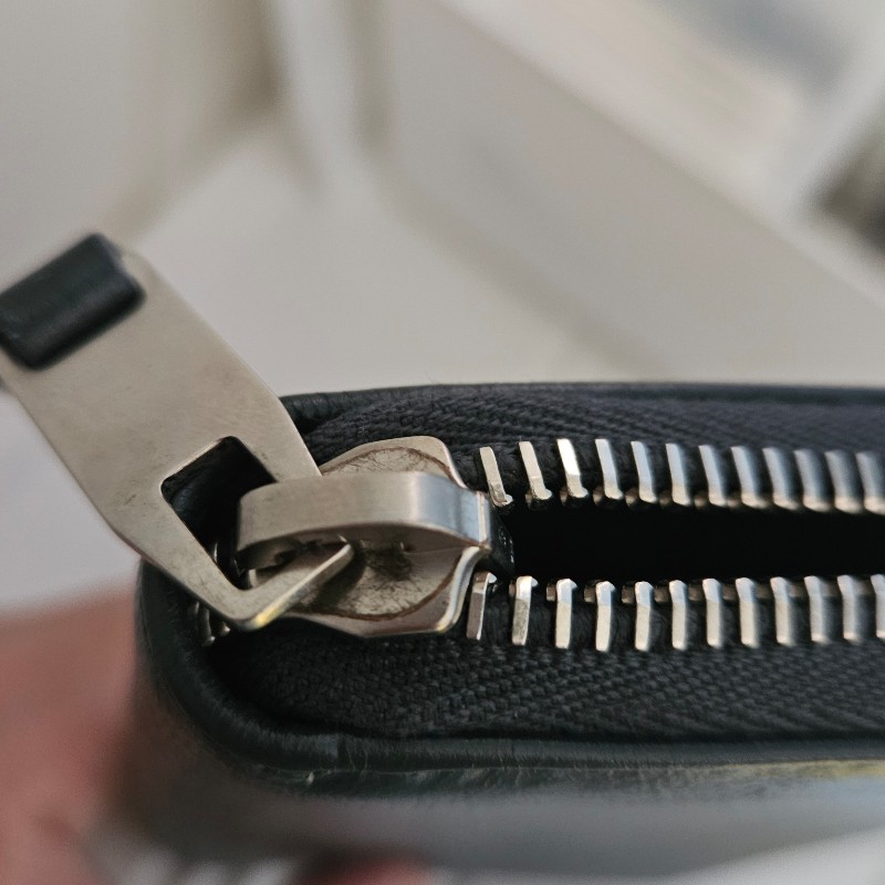 Balenciaga巴黎世家-深灰色真皮長夾-10