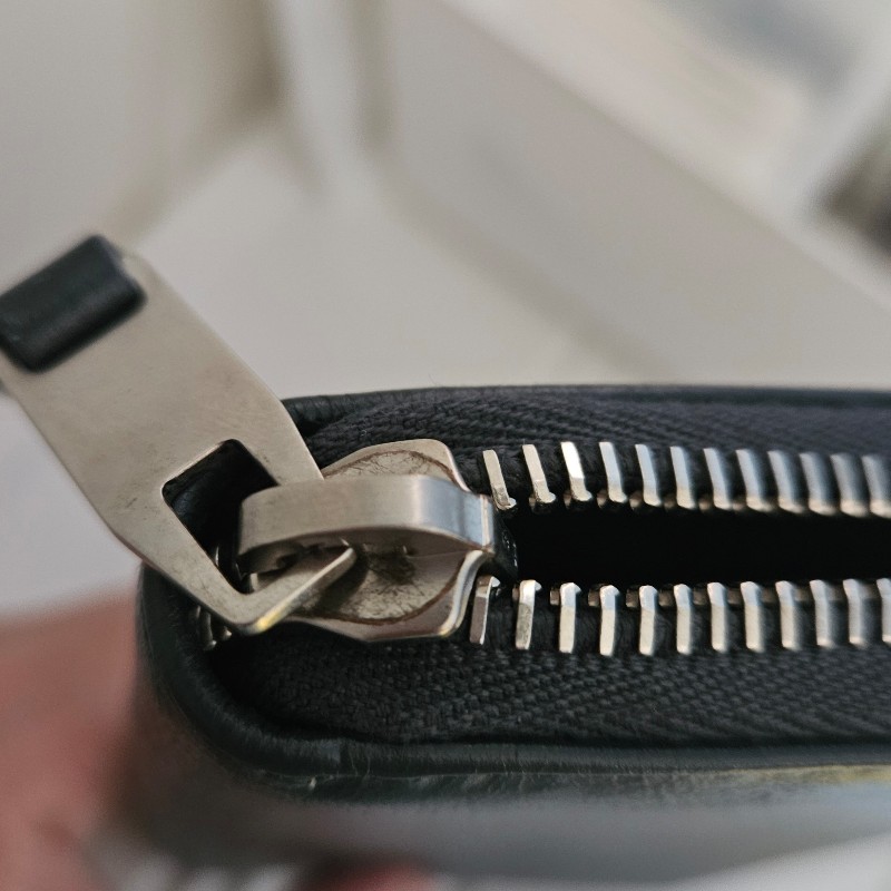 Balenciaga巴黎世家-深灰色真皮長夾-13