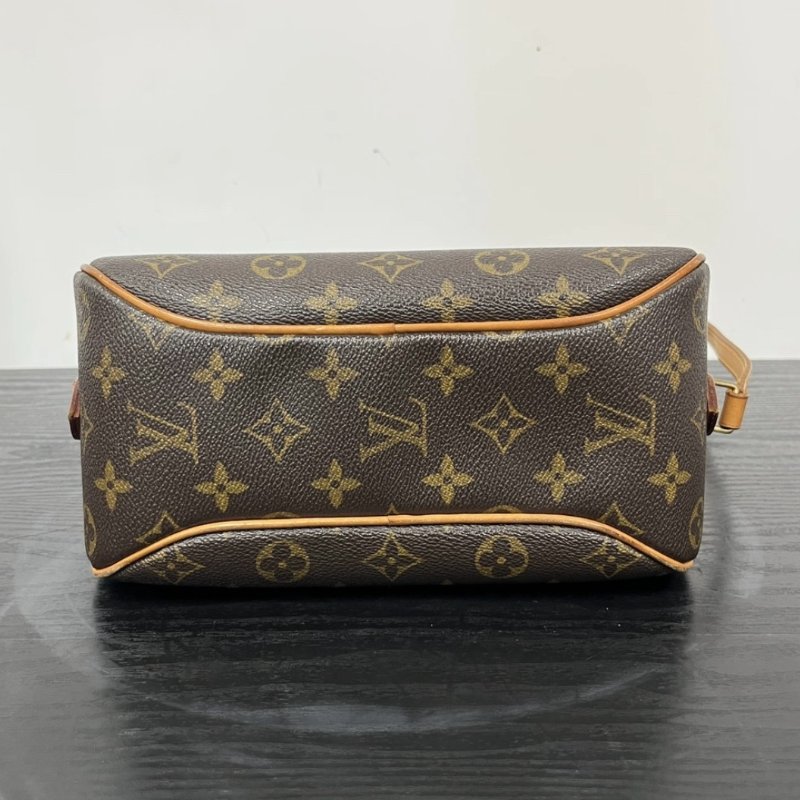 LV 老花中古蘋果包肩背斜背包 24*18*10 98新配件塵袋-3