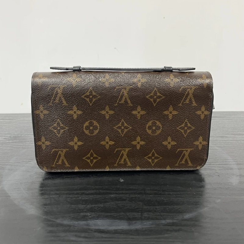LV ZippyMacassar老花手拿錢包 23*15*4 98新配件塵袋-5