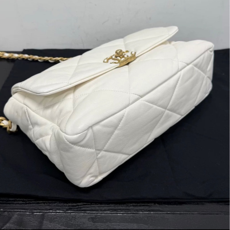 香奈兒/Chanel 19bag 白色 中号30*20-6