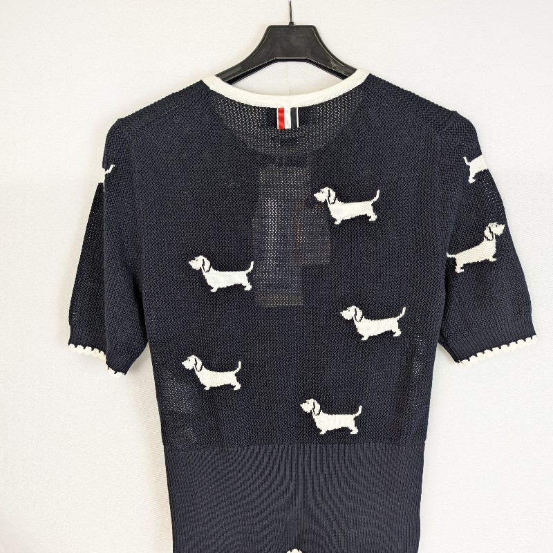 莉亞精品♡Thom Browne 藏藍小狗針織衫 尺碼40-1