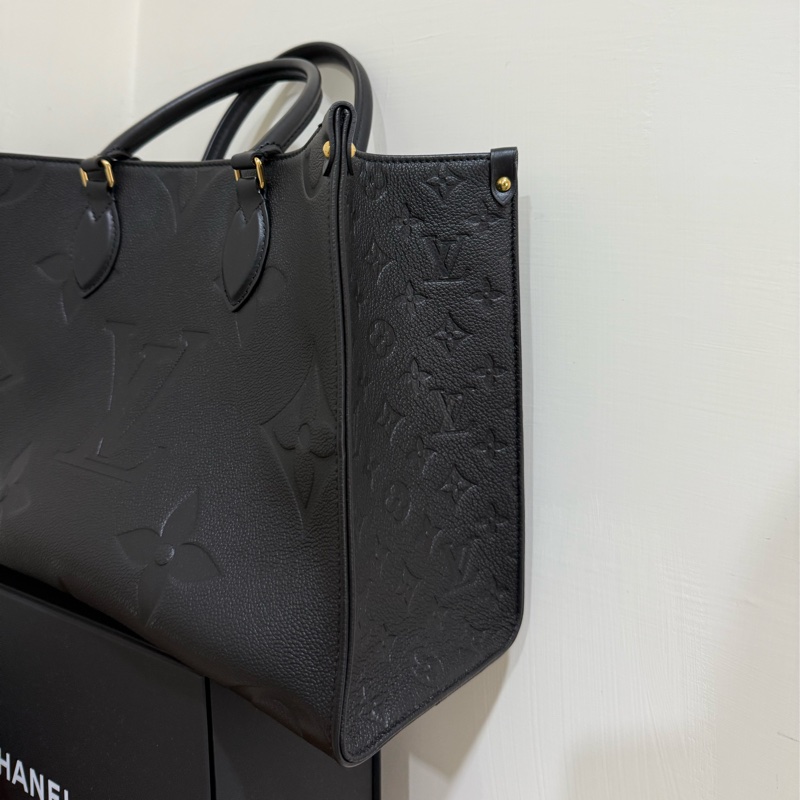 Louis Vuitton Onthego 黑牛皮 MM手提肩背包-2