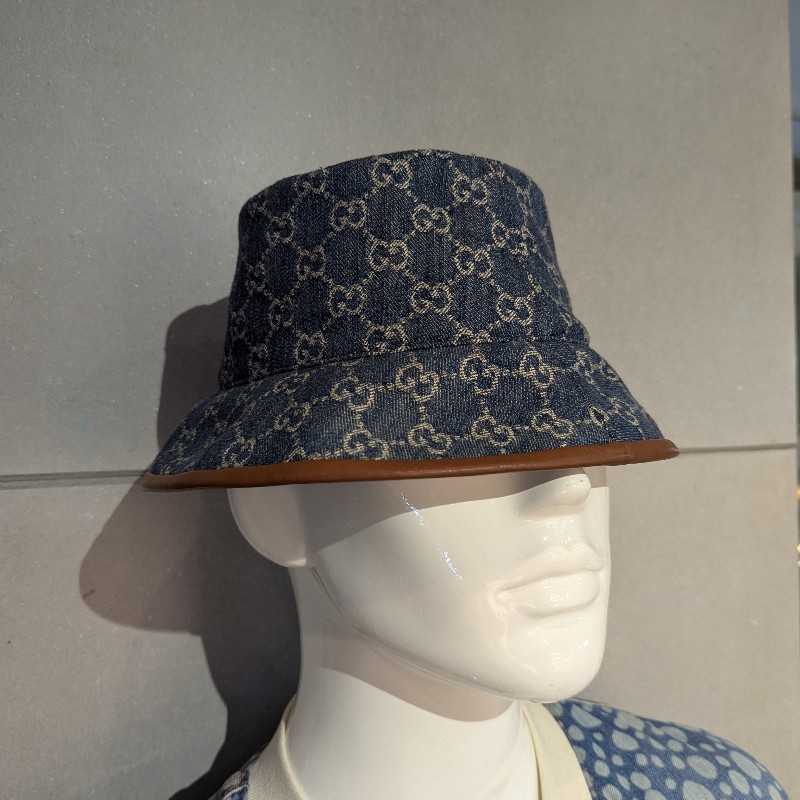 莉亞精品♡Gucci 牛仔漁夫帽 尺碼M-0