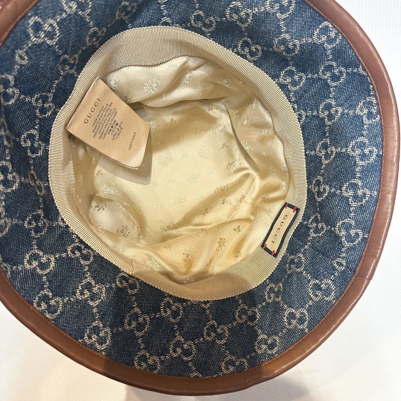莉亞精品♡Gucci 牛仔漁夫帽 尺碼M-3