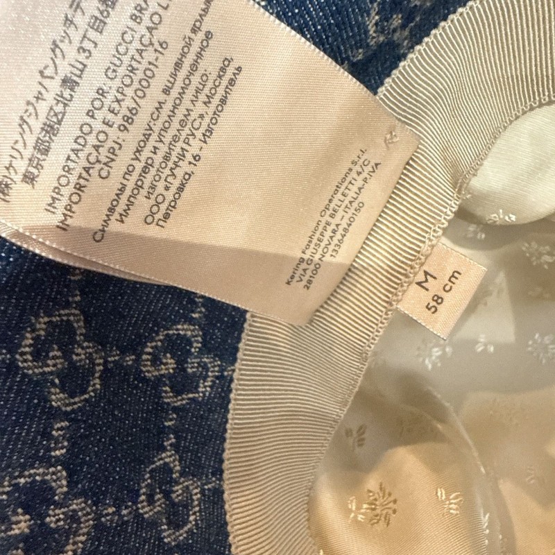 莉亞精品♡Gucci 牛仔漁夫帽 尺碼M-4